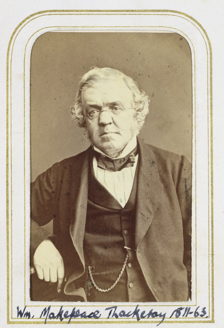 William Makepeace Thackeray（1811-63）の肖像（アルブメンプリント） 作： JCワトキンス