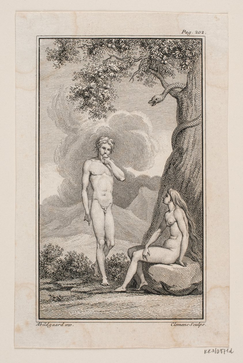 Johannes Ewald の「Adam and Eve」IV のイラスト 作： JFクレメンス