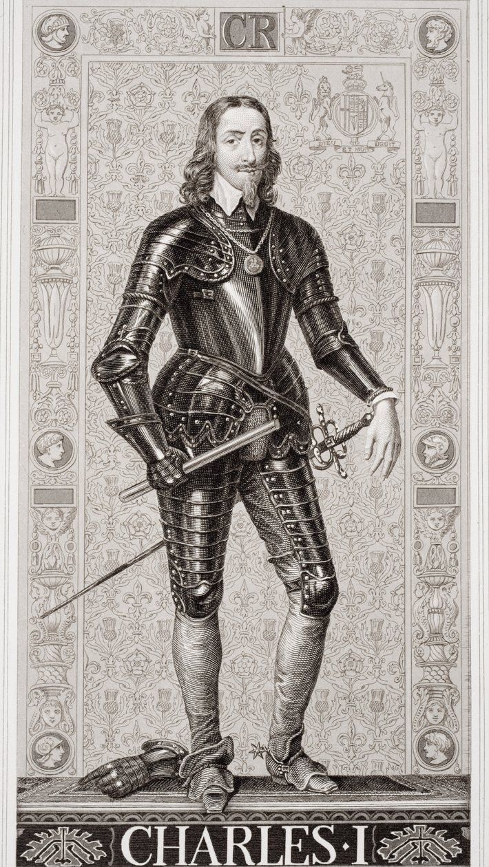 Charles I（1600-49）from &39;Illustrations of English and Scottish History&39; Volume I 作： JLウィリアムズ