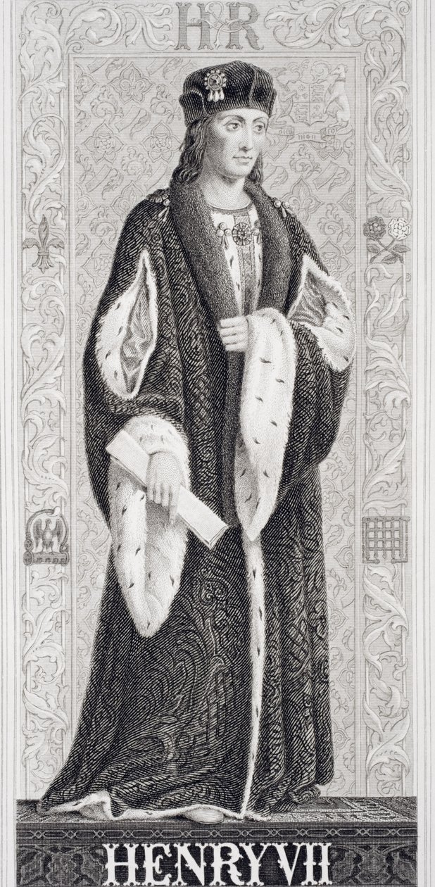 Henry VII（1457-1509）from &39;Illustrations of English and Scottish History&39; Vol I 作： JLウィリアムズ