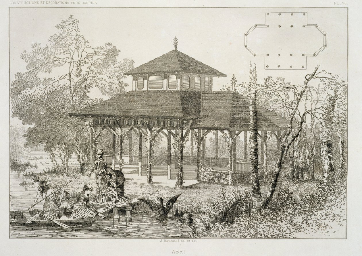 避難所、1880年頃 作： J.ブサード