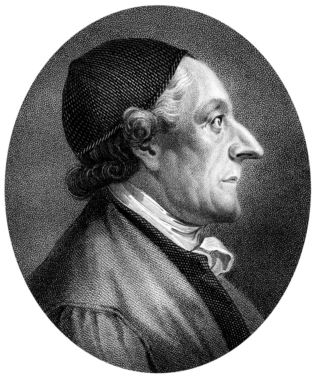 ヨハン・カスパー・ラヴァーター、スイスの人相学者および神学者、1813年。 作： J・チャップマン