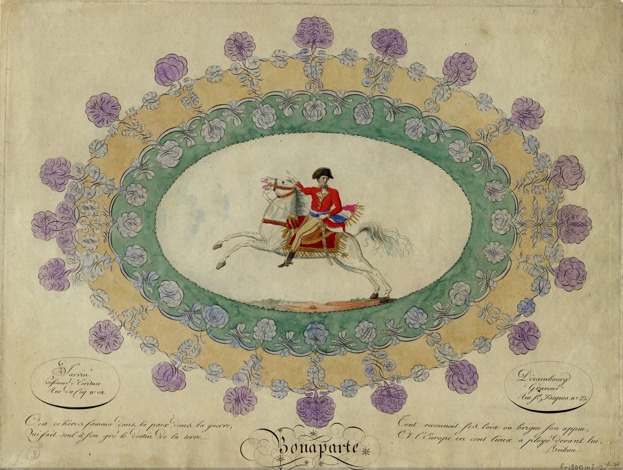 ナポレオン・ボナパルト、c。 1800年 作： J.ディザンブール