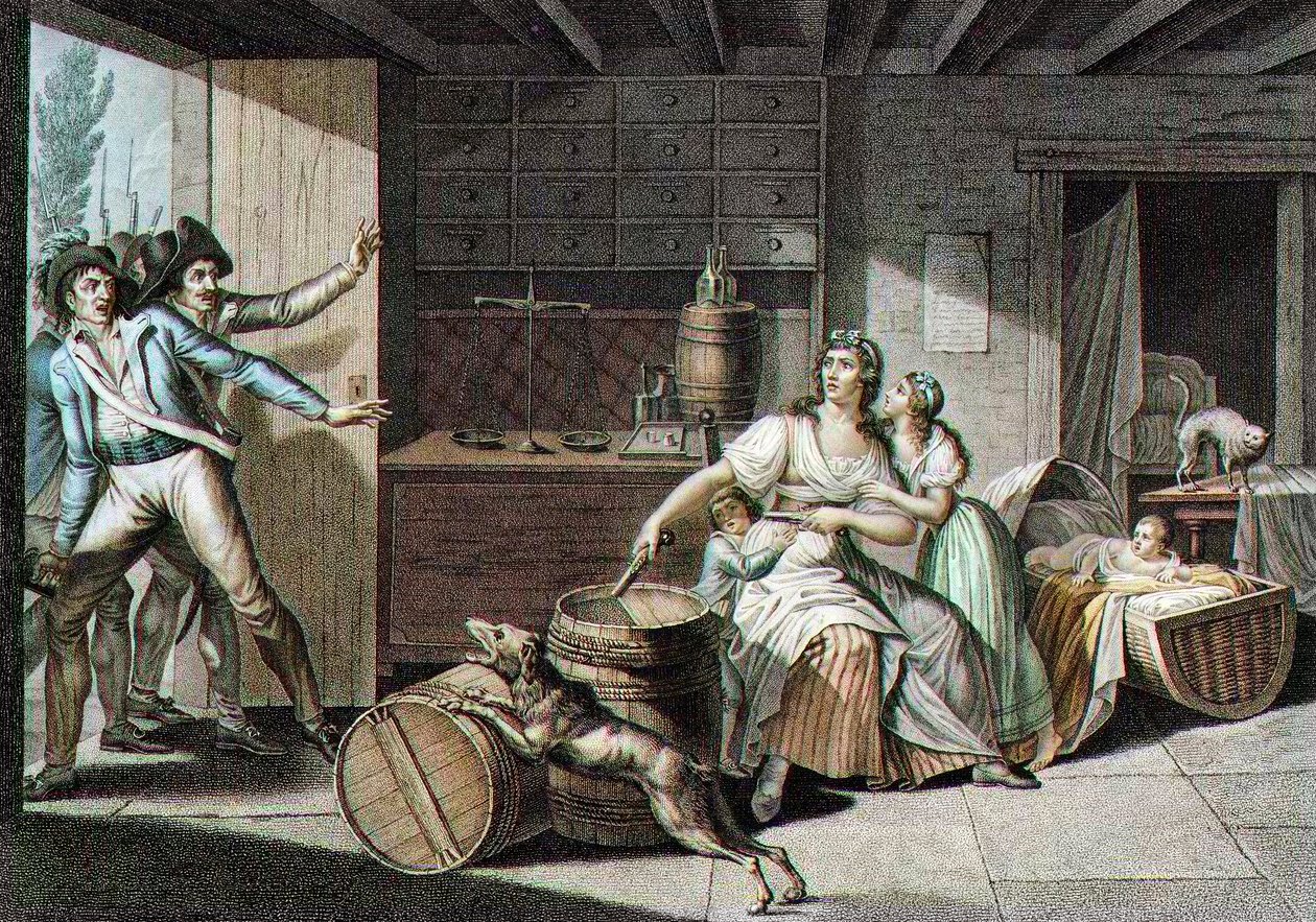 ヴェンデアン戦争のエピソード：出身の若い女性が 作： JF（後）Cazenave