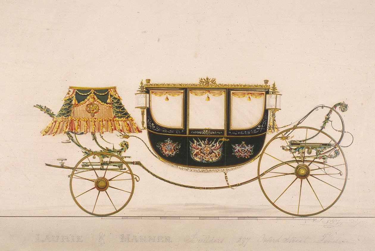 市長ウィリアム・ハンターの市民の馬車（1851年 作： Jギルフォイ