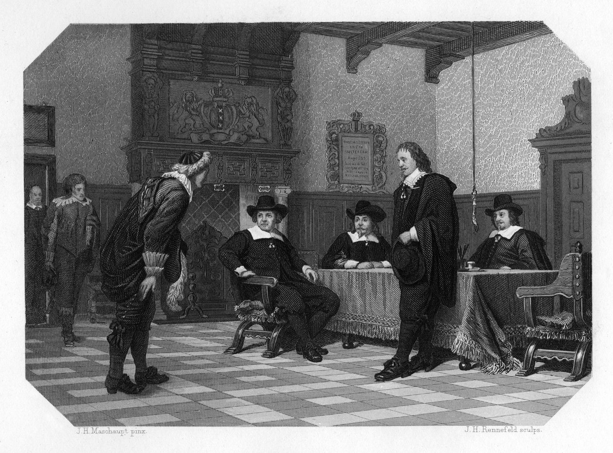 アムステルダム市長と市長の評議会を持つ聴衆、1653年c1870 作： YHレンネフェルト