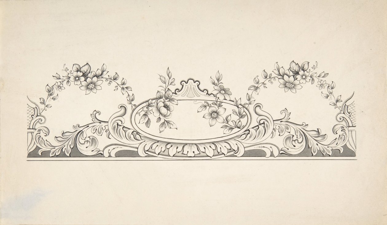 パネル装飾のデザイン、1828-40年 作： J Hulme