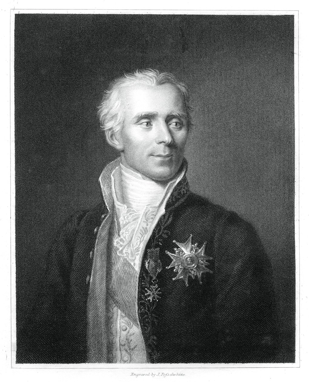 ピエールサイモンラプラス、フランスの数学者で天文学者、1833年。 作： J.ポッセルホワイト