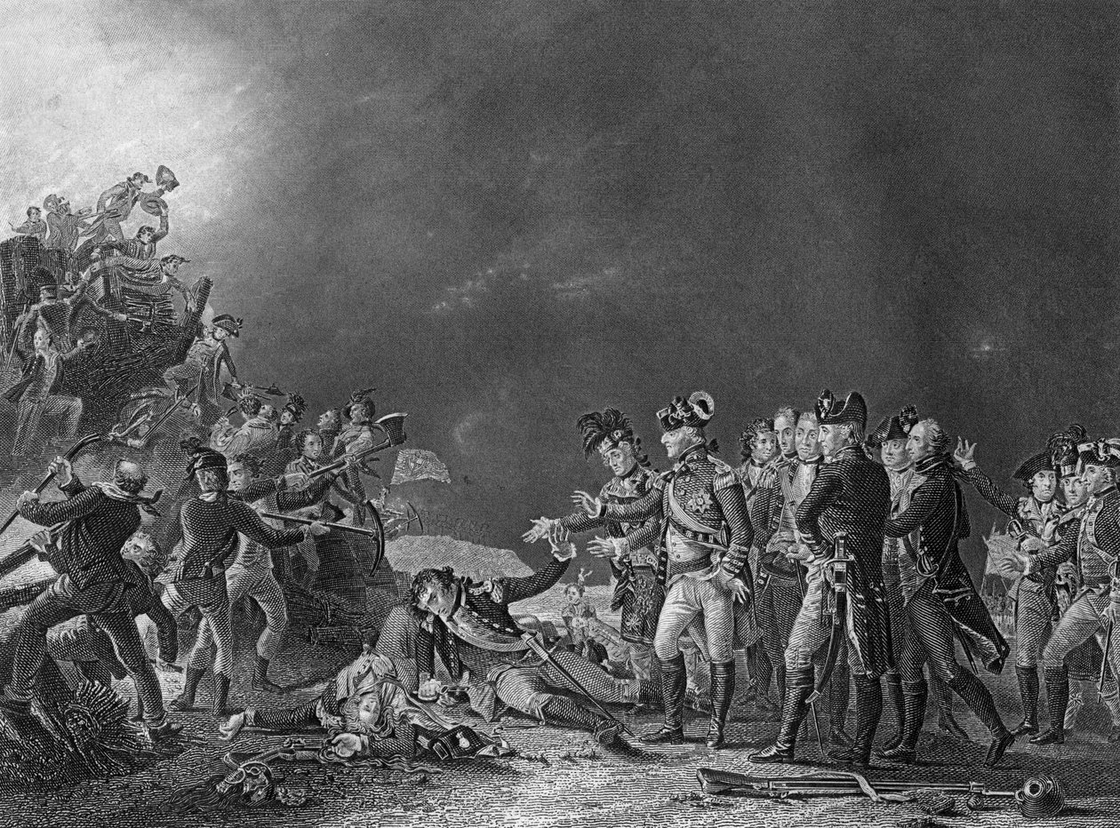 ジブラルタルの駐屯軍によって作られた出撃、1781年11月27日c1857。 作： J.ロジャース