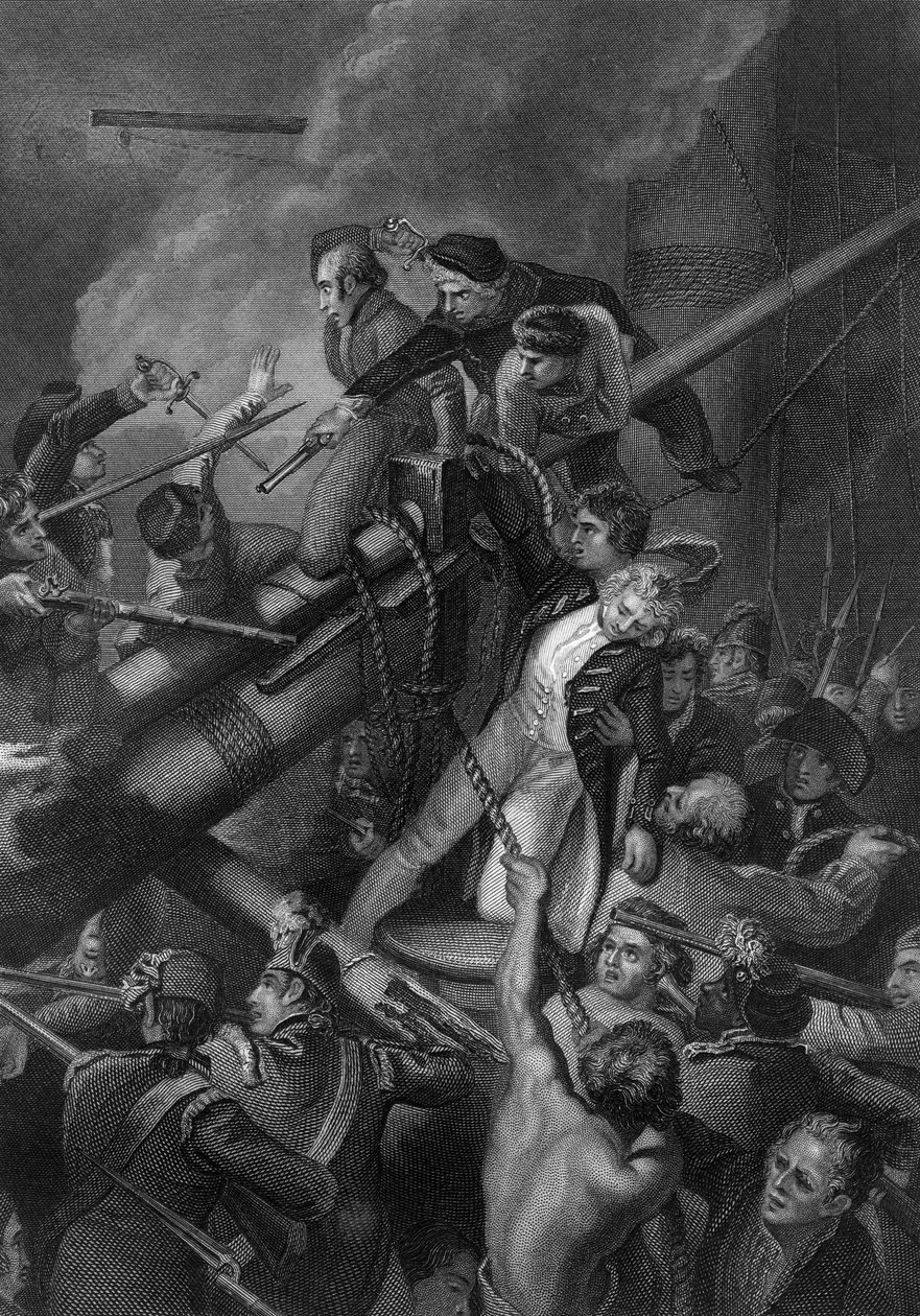 フォークナー船長の死、1795年1857年 作： J.ロジャース