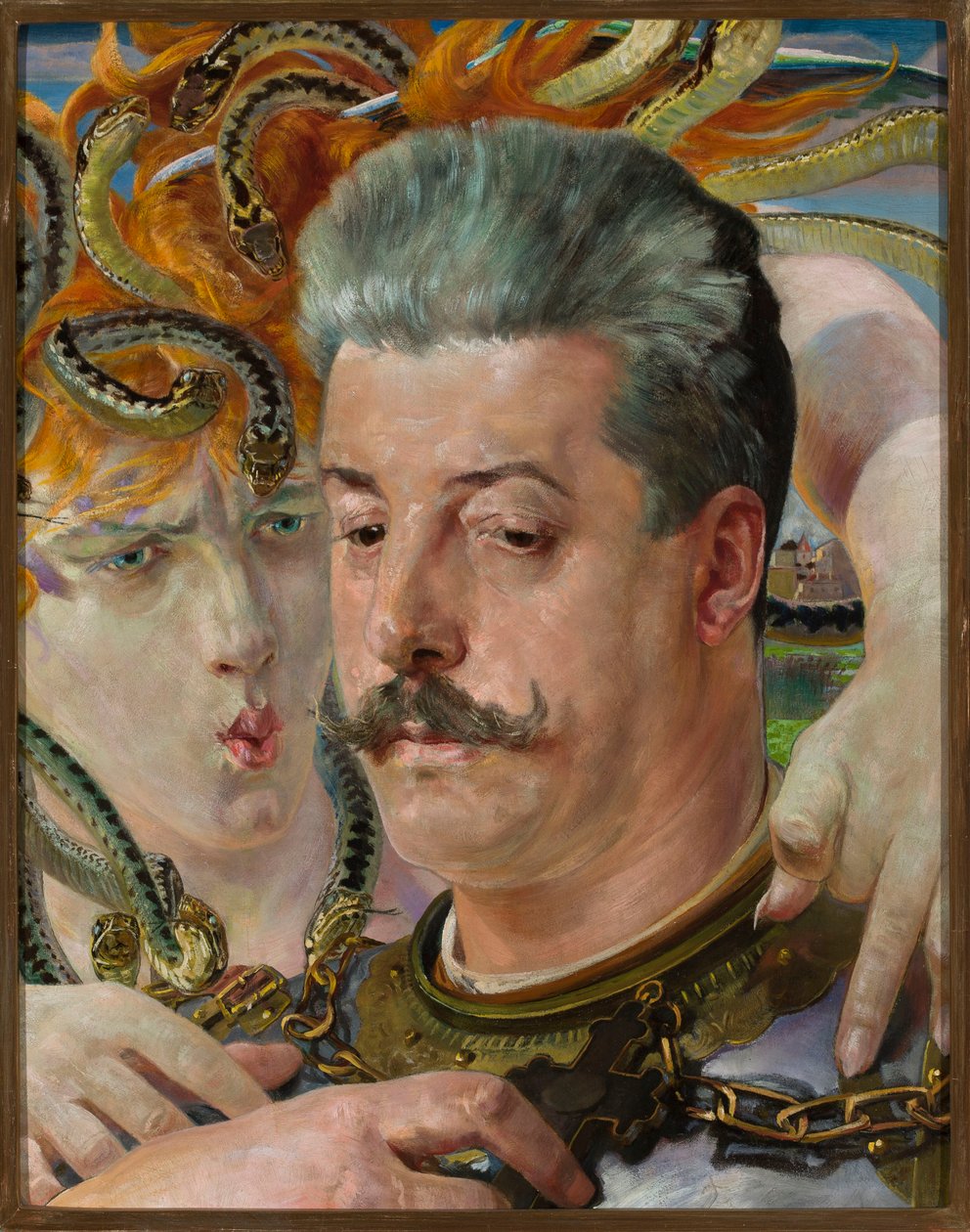 クラゲを添えたタデウシュ・ブロトニツキ氏の肖像画 作： ヤチェク・マルチェフスキ