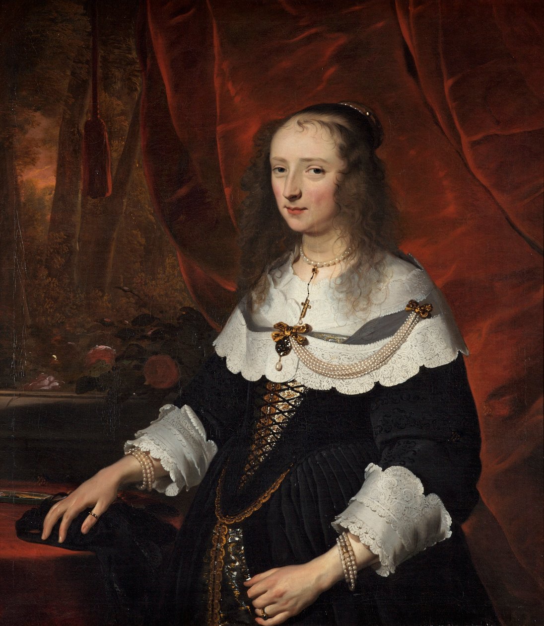 不明な女性、1645年頃 作： ジェイコブ・アドリアンシュ・バッカー