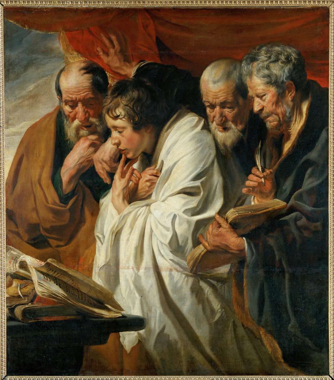 4人の福音書記者マタイ、ルカ、マルコ、ヨハネ。