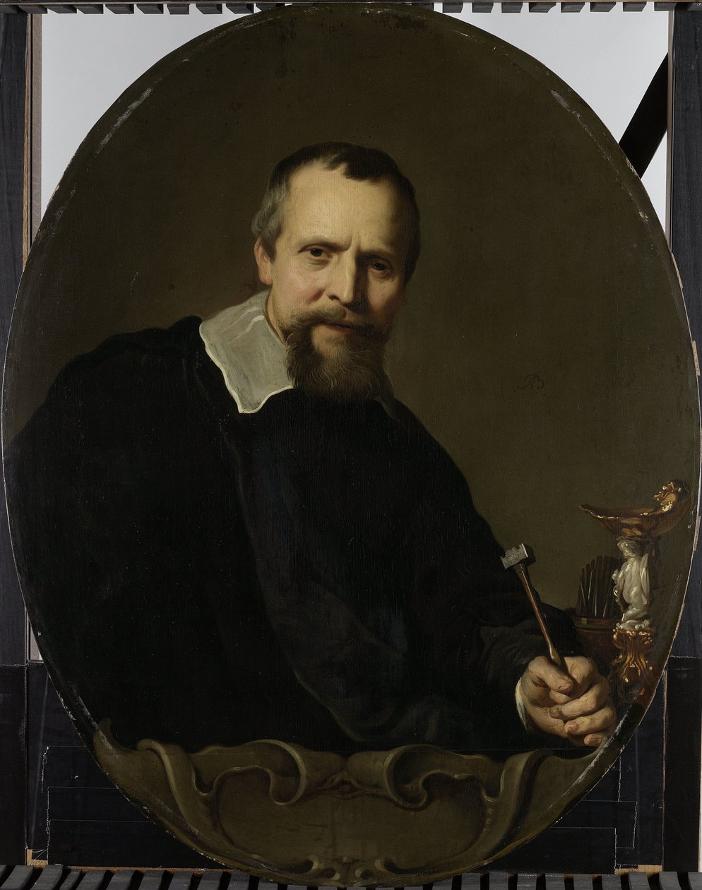 ヨハネス・ルトマの肖像 ヤン・ルトマ (1584/85-1669)。 アムステルダム・シルバースミス 作： ヤコブアドリアエンツ。ベイカー