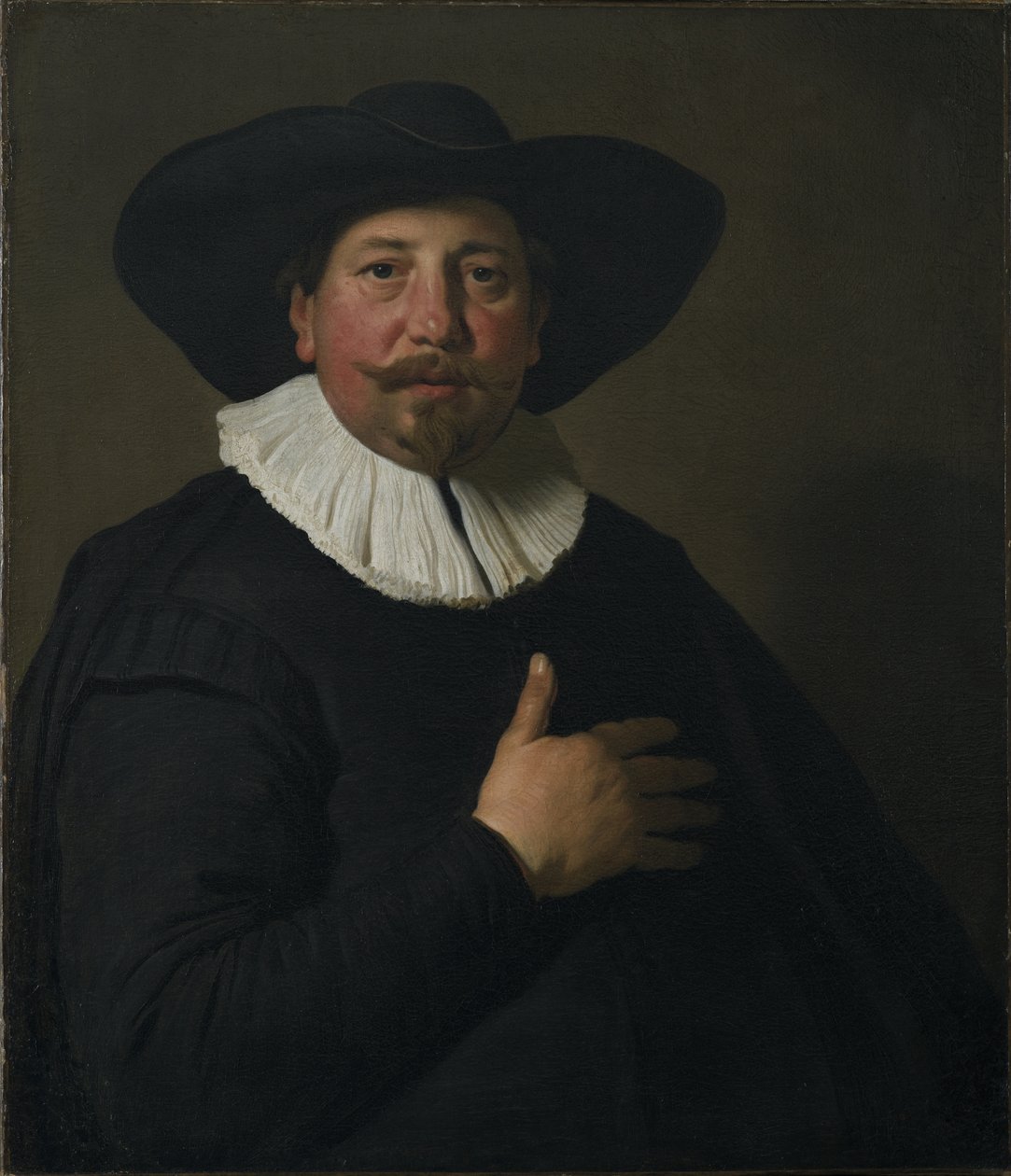 男の肖像、1638年頃 作： ジェイコブ・アドリアンシュ・バッカー