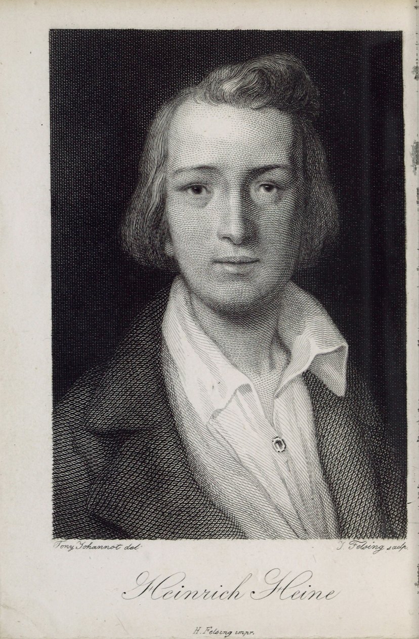 詩人ハインリッヒ・ハイネの肖像 1797-1856, 1850