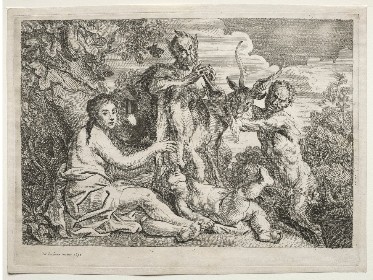 木星は山羊アルマテアによって養われた、1652年。 作： ジェイコブ・ヨルダーンス