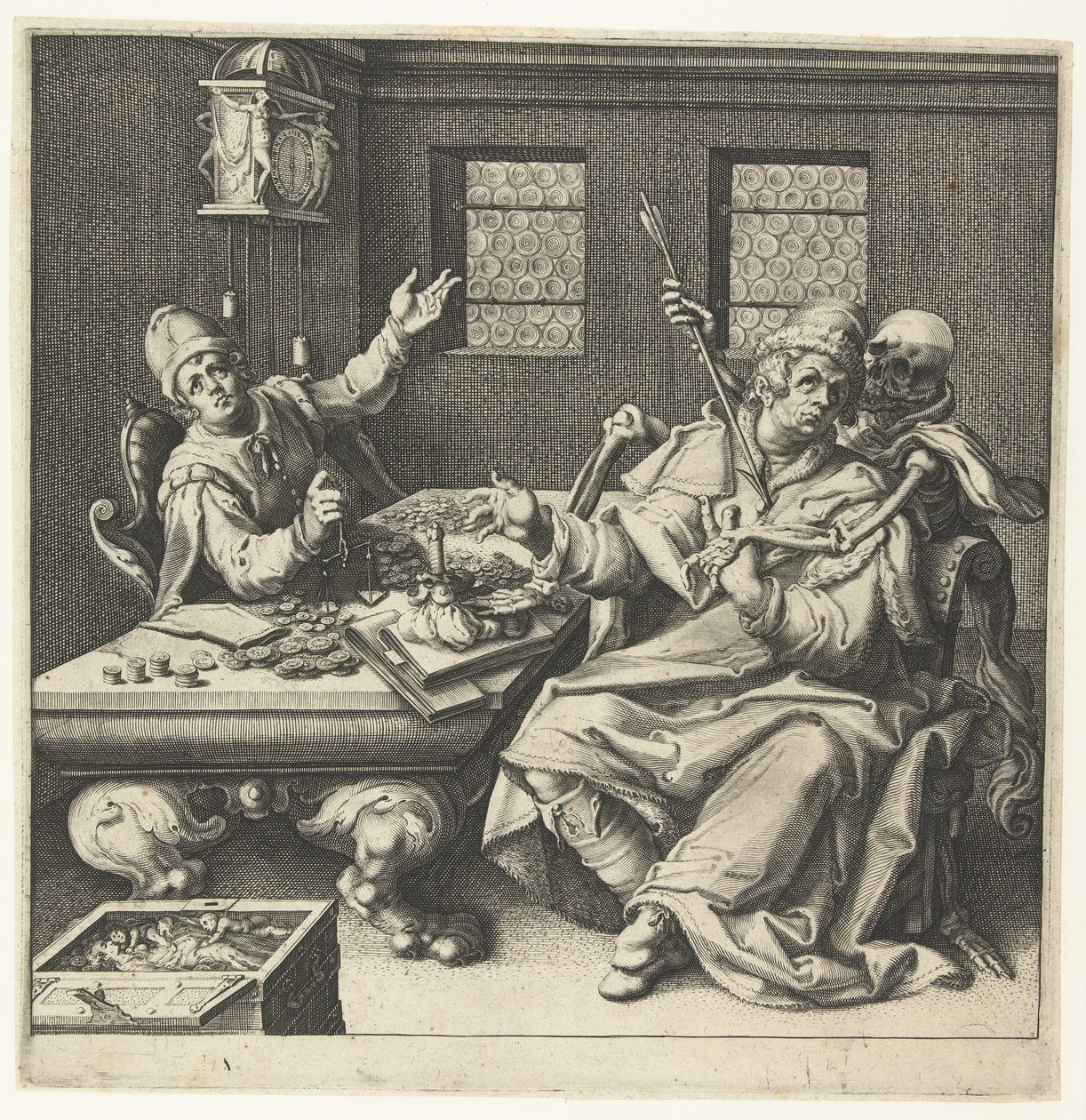 金秤と死 作： Jacob de Gheyn（II）（のワークショップ）