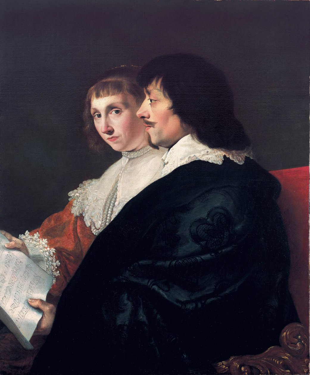 コンスタンティン・ホイヘンス（1596-1687）とスザンナ・ファン・バーレ（1599-1637）の二重像 作： ジェイコブ・ファン・カンペン