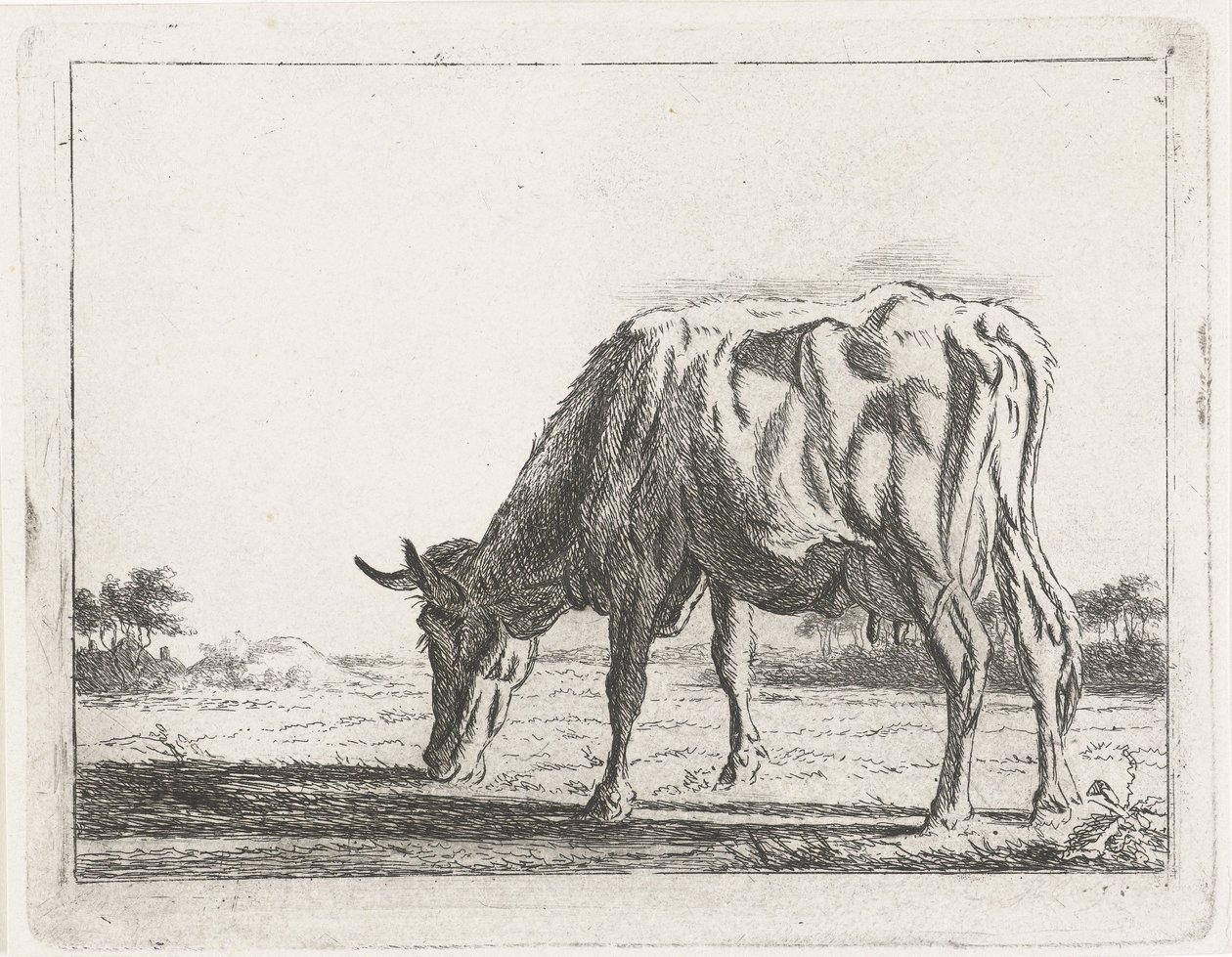 牛の放牧 作： Jacobus Cornelis Gaal