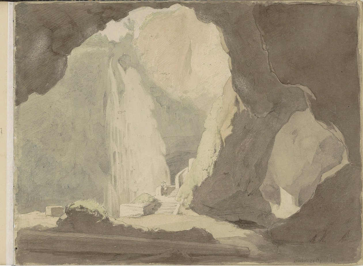 チボリの滝 作： Jacobus Everhardus Josephus van den Berg