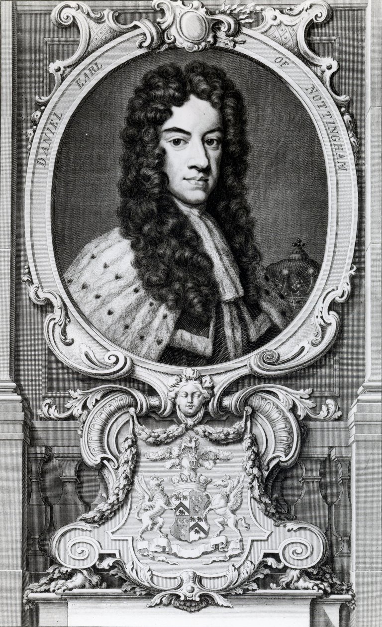 ダニエルフィンチ、第2ノッティンガム伯爵、第7ウィンチルシー伯爵（1647-1730） 作： ヤコブス・ホーブラケン