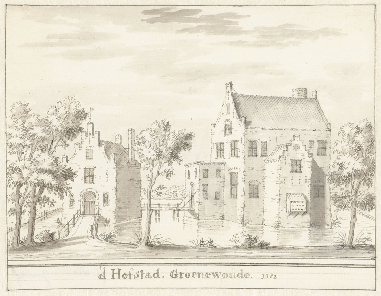 1382年、ウーデンベルク近くのGroenewoude城 