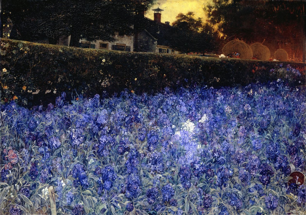 7月（「夏の贅沢」）、1890〜1910年頃（キャンバスに油彩） 作： ヤコブスファンルーイ