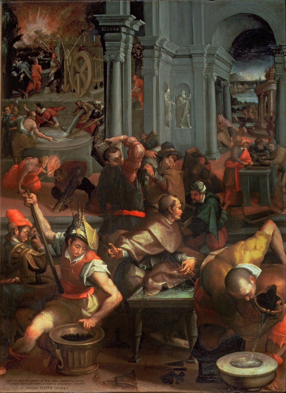 1313年、1572年の火薬の発明（スレート） 作： ヤコポ・コッピ
