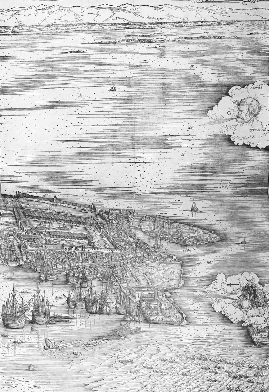 グレートパースペクティブプラン-ベニス、1500年頃（右側） 作： ヤコポデバルバリ