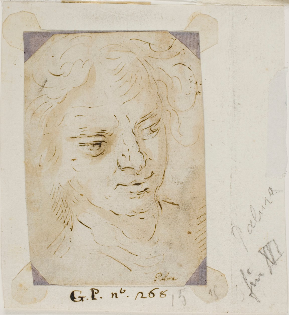 男の頭 作： Jacopo Palma il Giovane