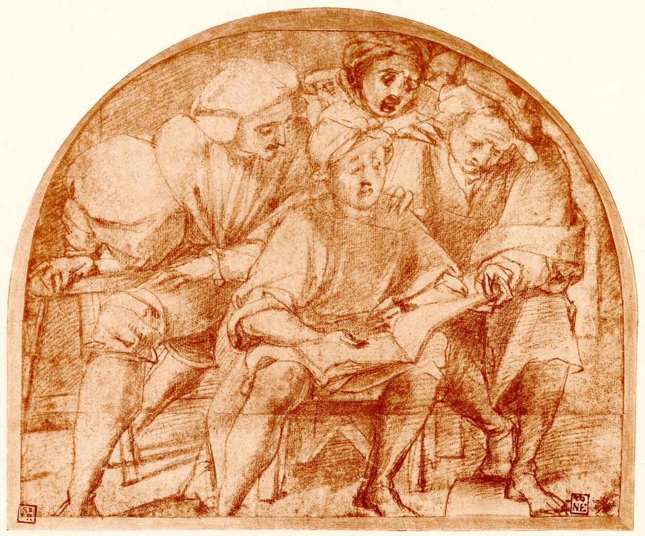 4人の歌手のグループ 作： ヤコポ・ポントルモ
