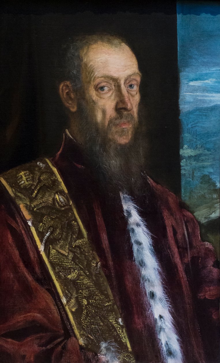 ヴィンチェンツォ・モロシーニの肖像 1575-80年頃 油彩・カンヴァス 作： ヤコポロブスティティントレット