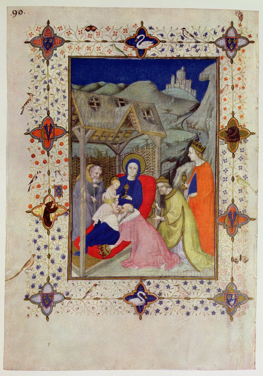 MS 11060-11061アワーノートルダムの時間： &39;Tres Riches Heures du Duc de Berry&39;のセクステ、マギの崇拝 作： ジャックマールデエダン