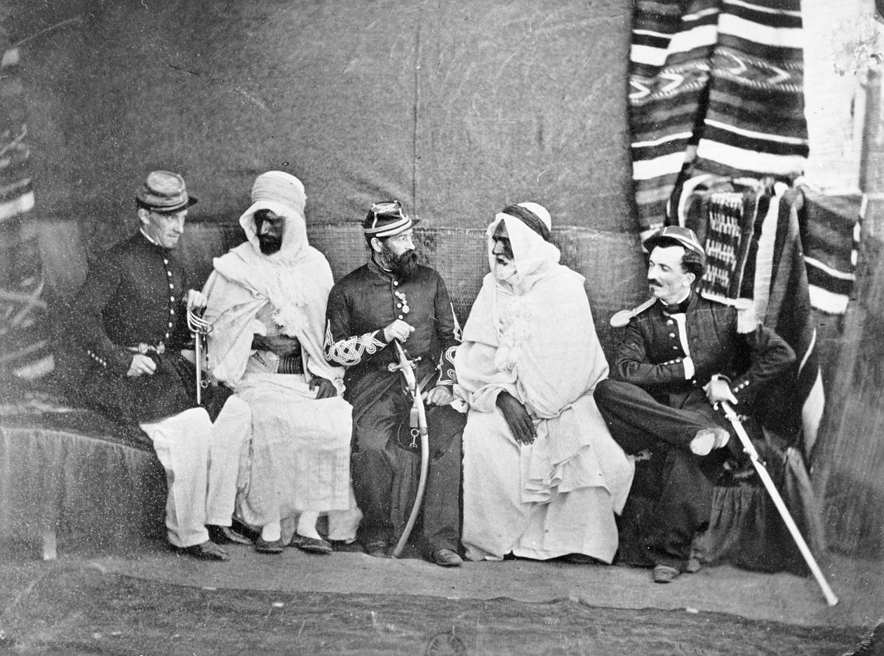 オランの局アラブ、c.1860-70 作： ジャック・アントワーヌ・ムーラン