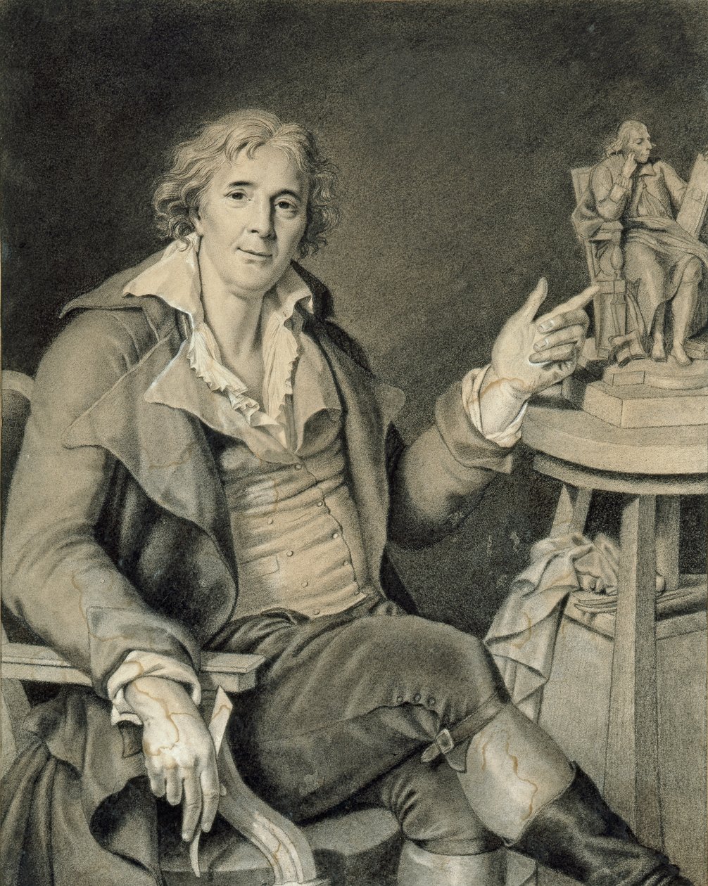 オーギュスタンパジューの肖像、1782年 作： ジャック・オーギュスタン・キャサリン・パジュー