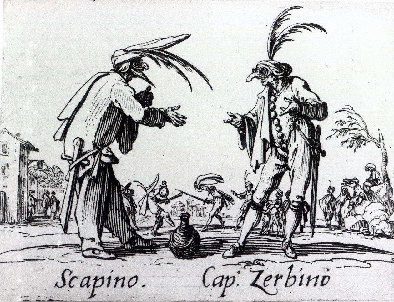 Balli de Sfessania、1622年頃 作： ジャック・カロ