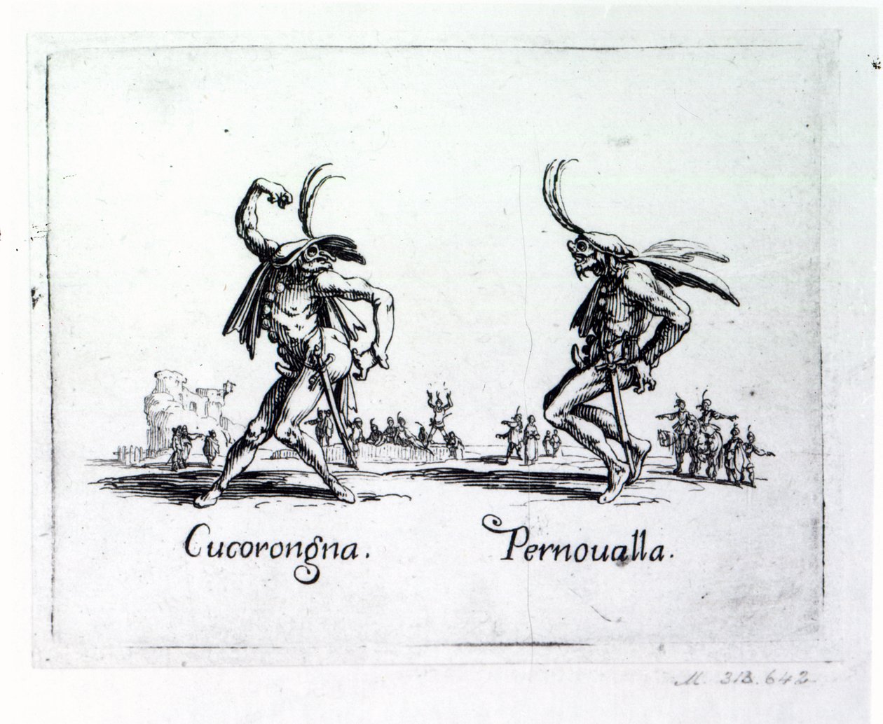 Balli de Sfessania、1622年頃 作： ジャック・カロ