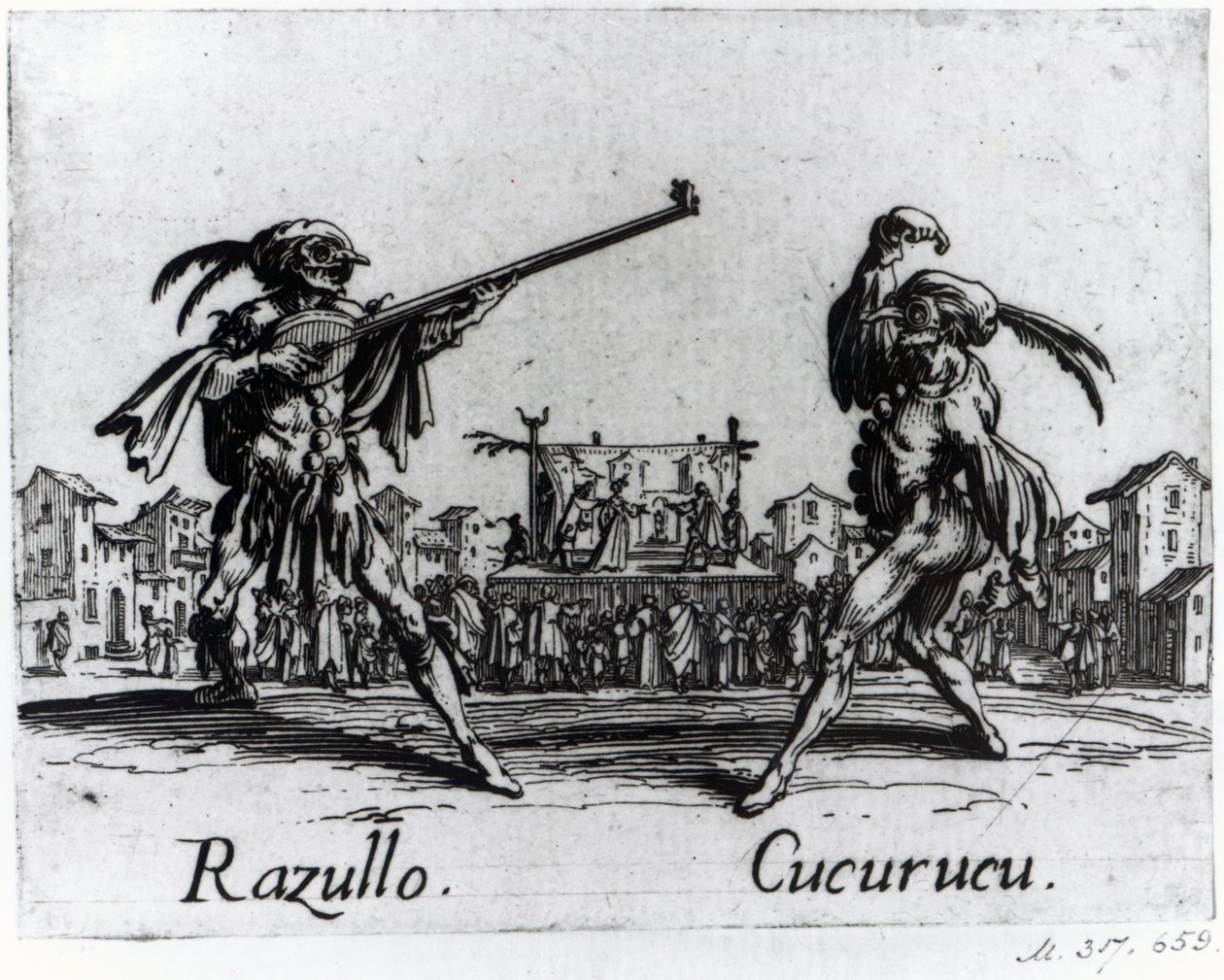 Balli de Sfessania、1622年頃 作： ジャック・カロ