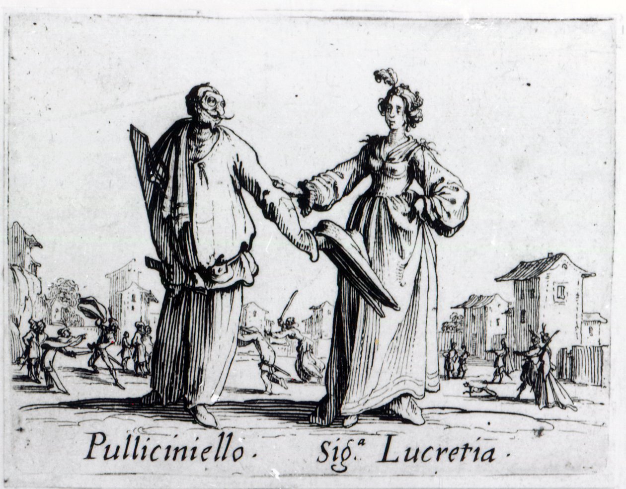 Balli de Sfessania、1622年頃 作： ジャック・カロ