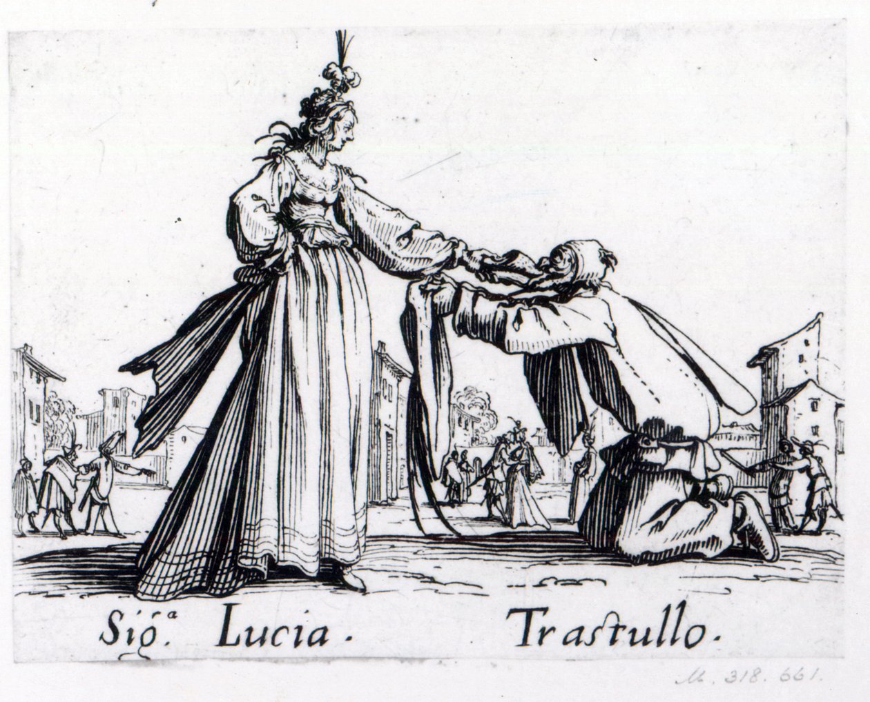 Balli de Sfessania、1622年頃 作： ジャック・カロ