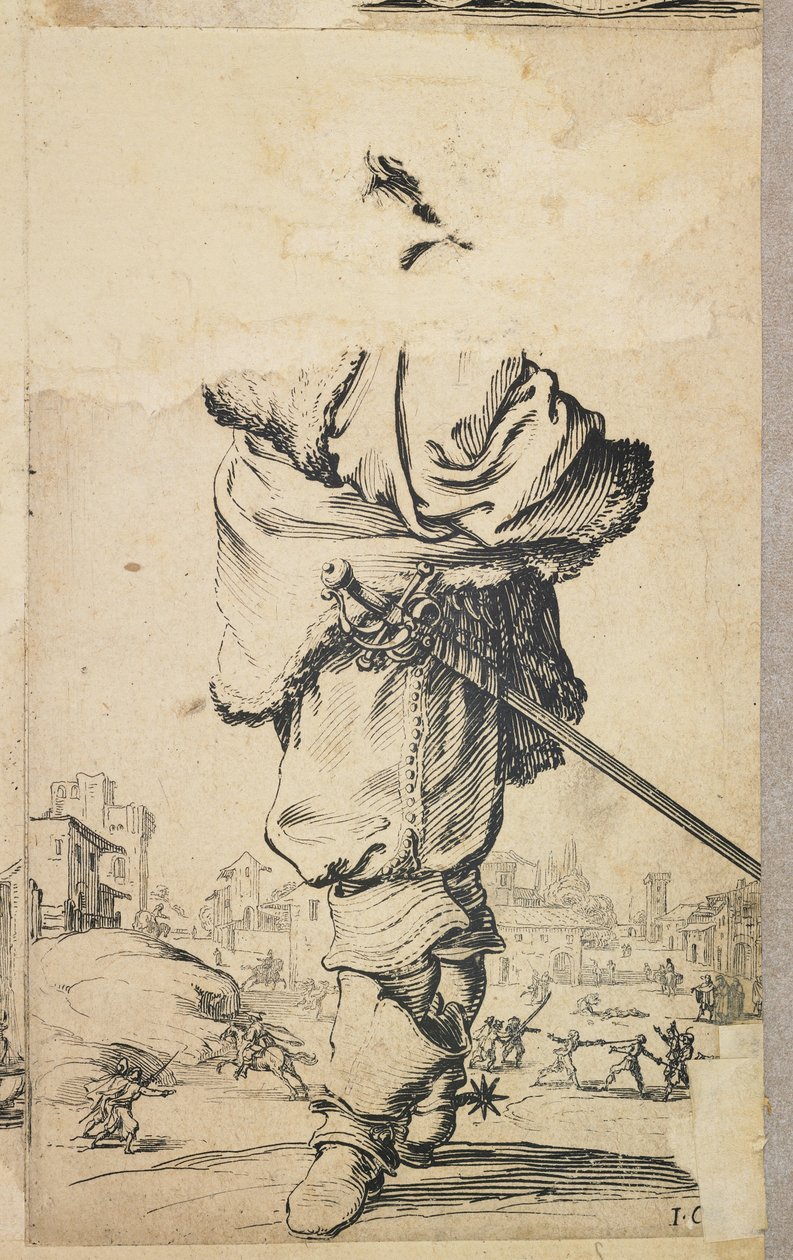 ノーブルマンファーブレストプレート、La Noblesse de Lorraine（verso）、c。 1620-23 作： ジャック・カロ