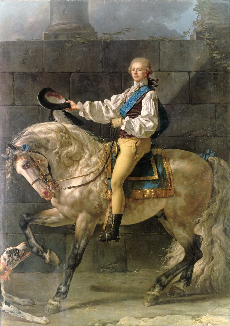 スタニスラスコストカポトッキの乗馬ポートレート（1755-1821）1781 作： ジャック・ルイス・デビッド