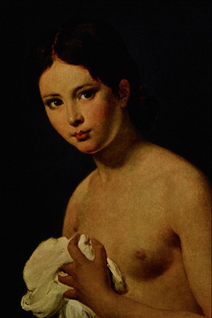 若い女の子の肖像画 作： ジャック・ルイス・デビッド
