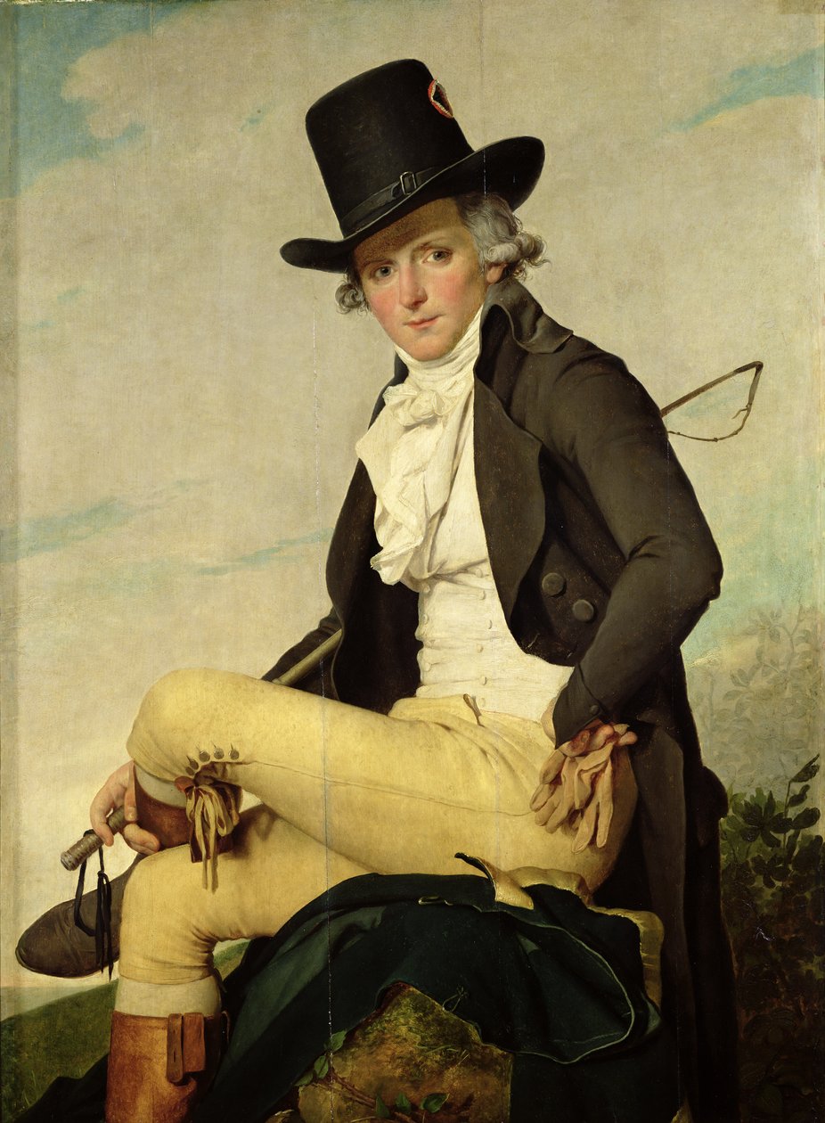 アーティストの義理の兄弟、ピエールセリツィア（1757〜1847年）の肖像、1795年 作： ジャック・ルイス・デビッド