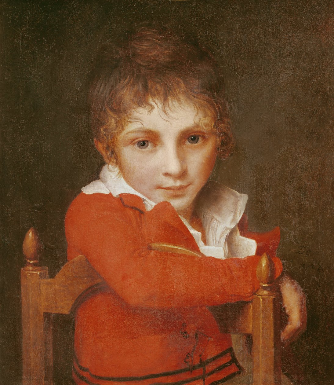 若い男の子の肖像画 作： ジャック・ルイス・デビッド