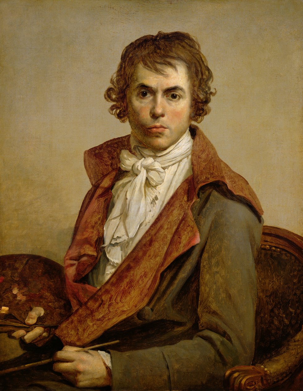 自画像、1794 作： ジャック・ルイス・デビッド