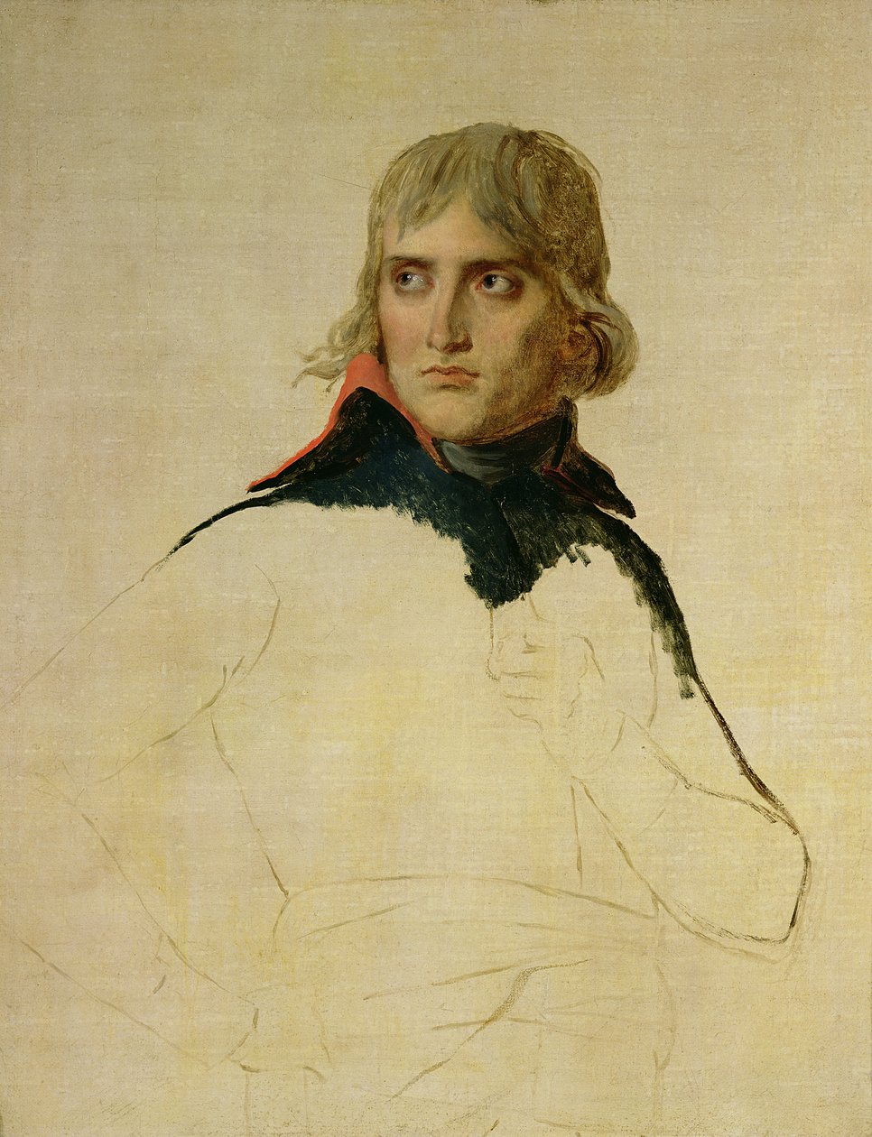 ボナパルト将軍の未完成の肖像（1769-1821）c.1797-98 作： ジャック・ルイス・デビッド
