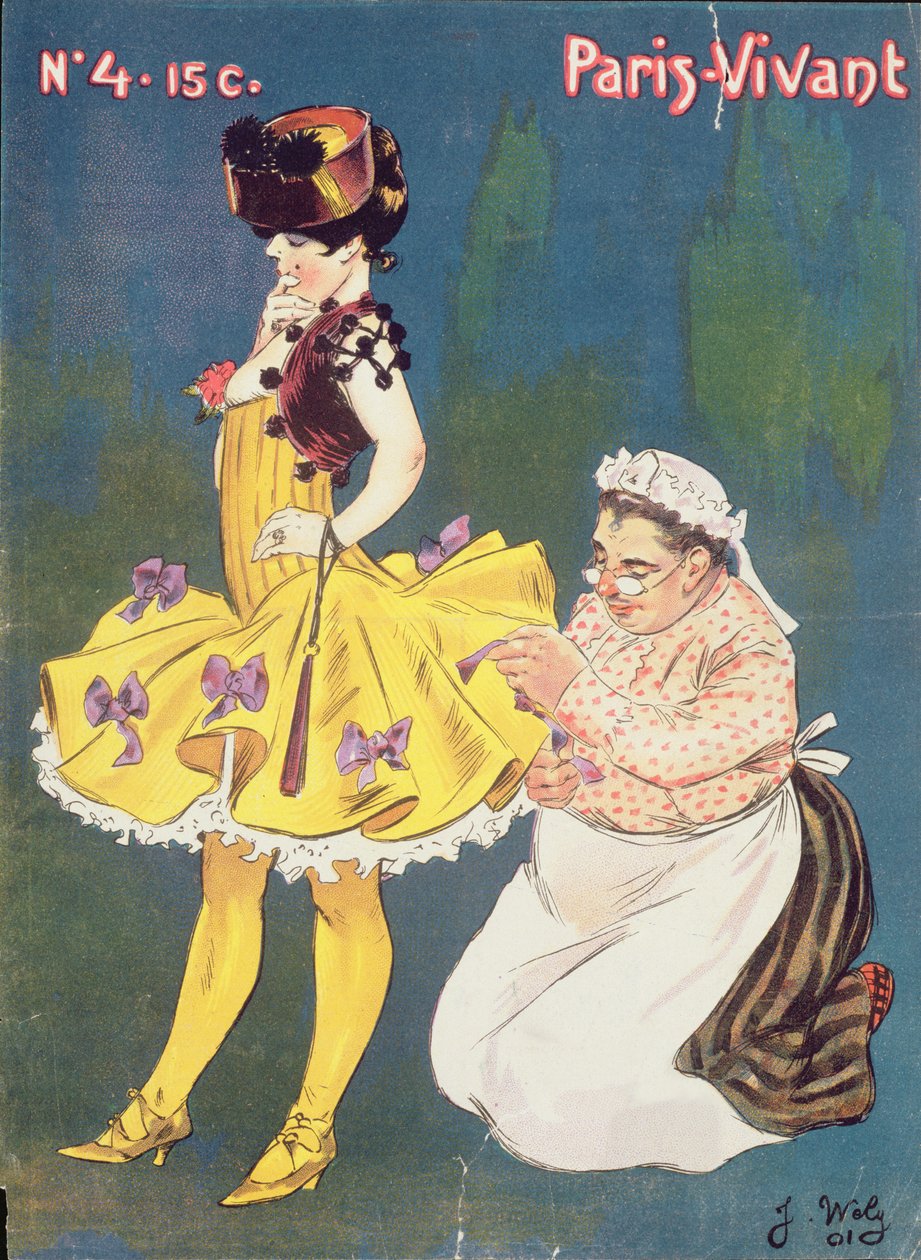 &39;Paris-Vivant&39;マガジンの表紙、1901 作： ジャック・ウェリー