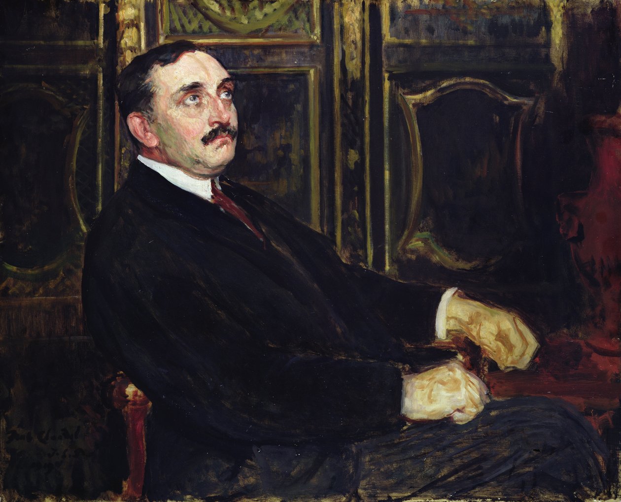 ポール・クローデル（1868-1955）1919 作： ジャック・エミール・ブランシュ